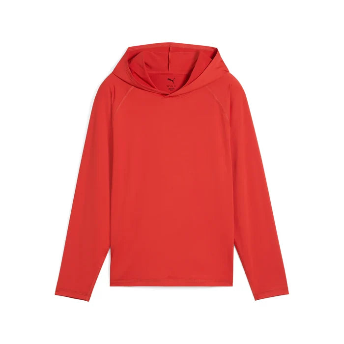 Puma Golf Boy's YouV Brrr Hoodie Red Color