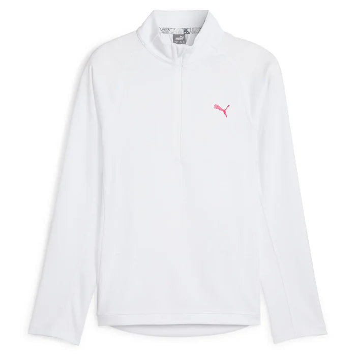Puma Golf Girls 1/4 Zip White Color