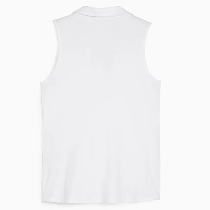 Puma Golf Girls Cloudspun Piped Sl Polo White Color