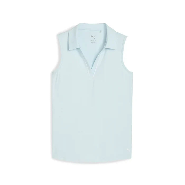 Puma Golf Girls Cloudspun Piped Sl Polo Gray Color