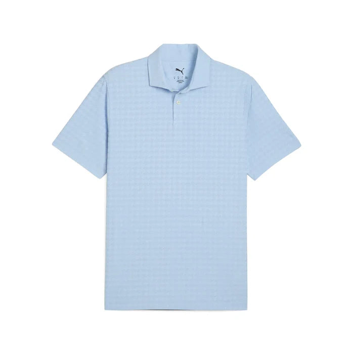 Puma Golf MATTR Houndstooth Polo Blue Color