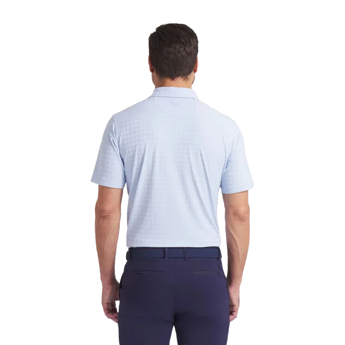 Puma Golf MATTR Houndstooth Polo Blue Color