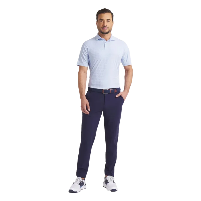 Puma Golf MATTR Houndstooth Polo Blue Color
