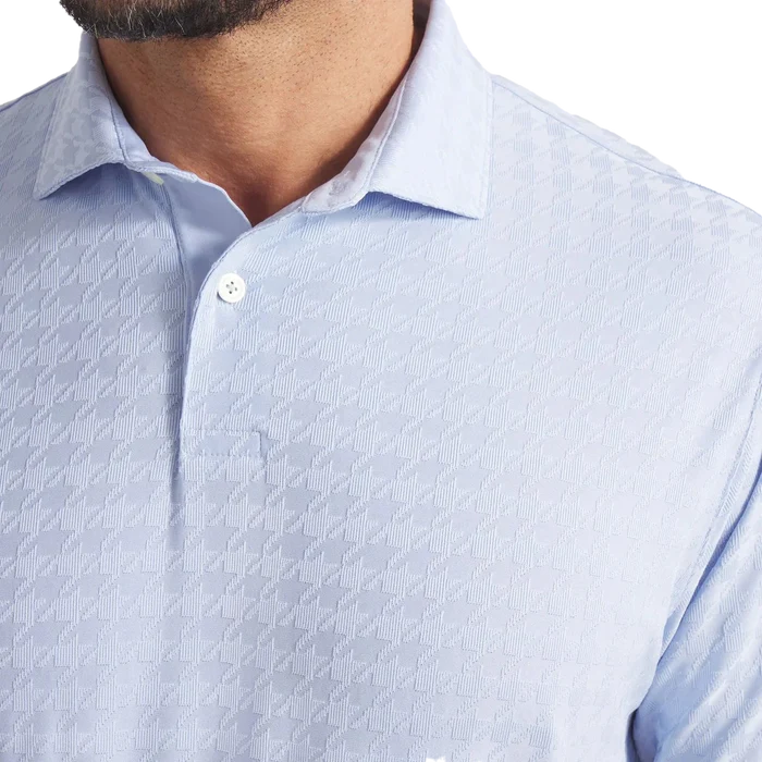 Puma Golf MATTR Houndstooth Polo Blue Color