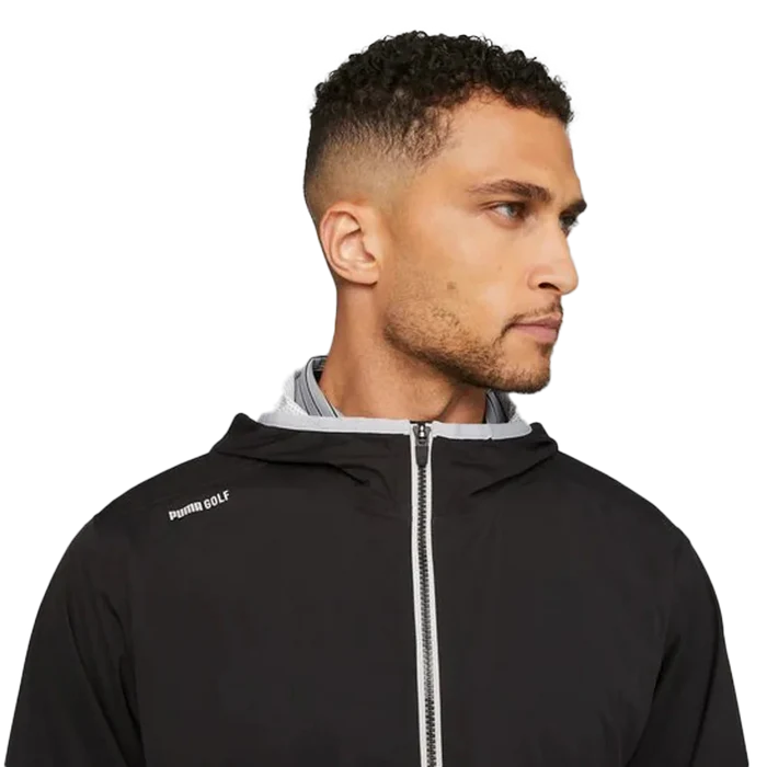Puma Golf Drylbl Packable Rain Jacket Black Color