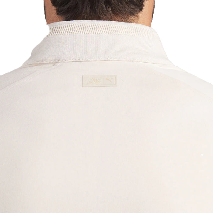 Puma Golf Men's AP CLOUDSPUN Golf 1/4 Zip khaki color.