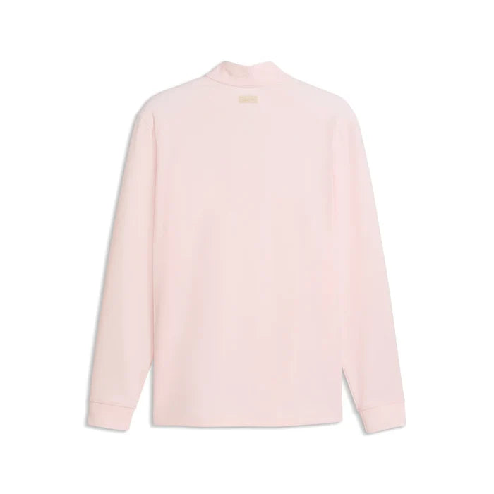 Puma Golf Men's AP CLOUDSPUN Golf 1/4 Zip Pink  color.