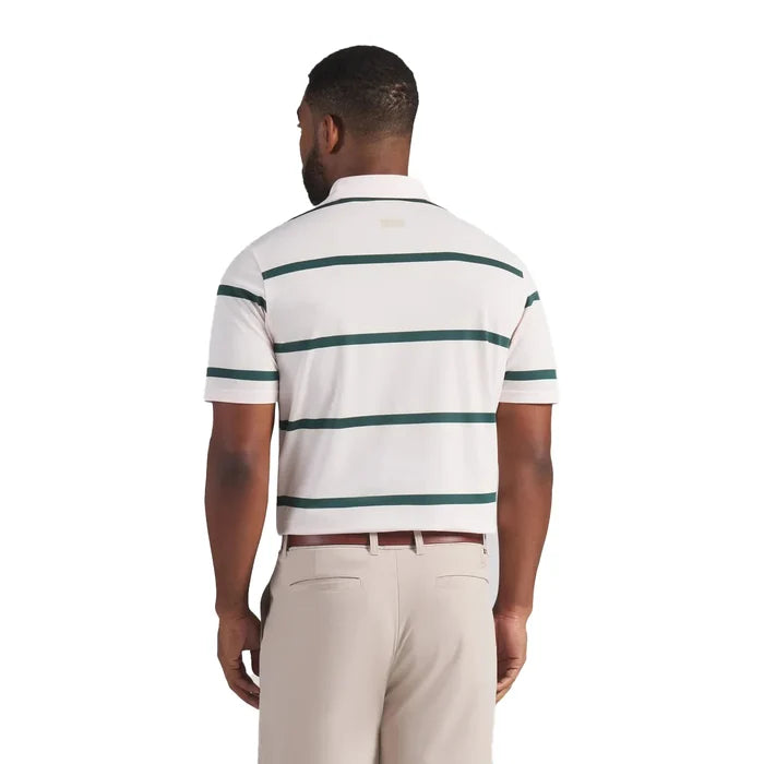 Puma Golf Men's AP Pique Stripe Golf Polo Pink Color.
