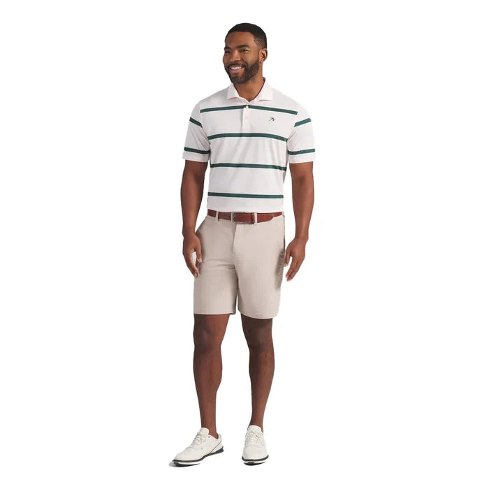 Puma Golf Men's AP Pique Stripe Golf Polo Pink Color.