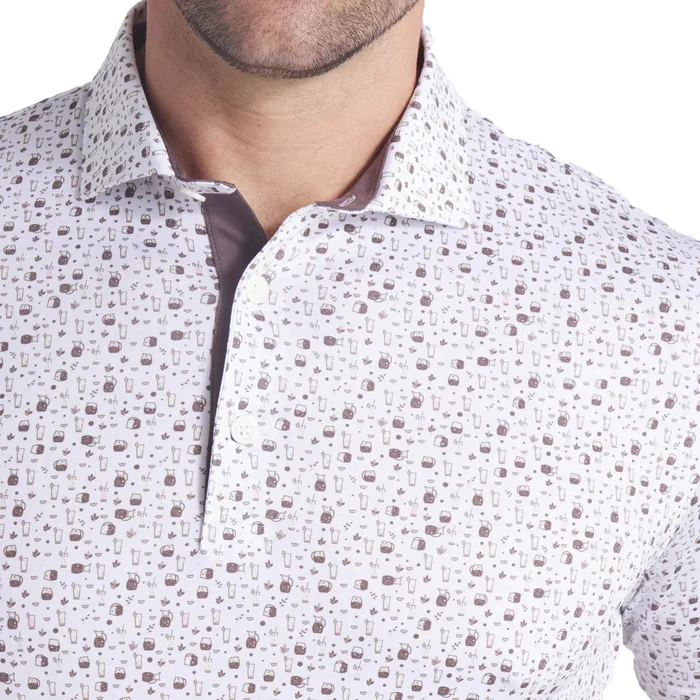 Puma Golf Men's AP Tea Time Polo White Color