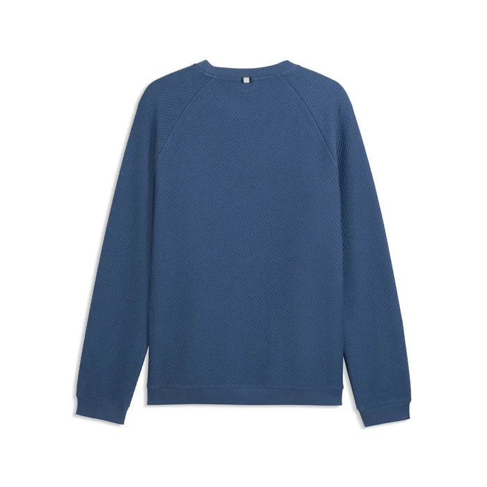 Puma Golf Men's Boulder 2.0 LC Golf Crewneck blue color.