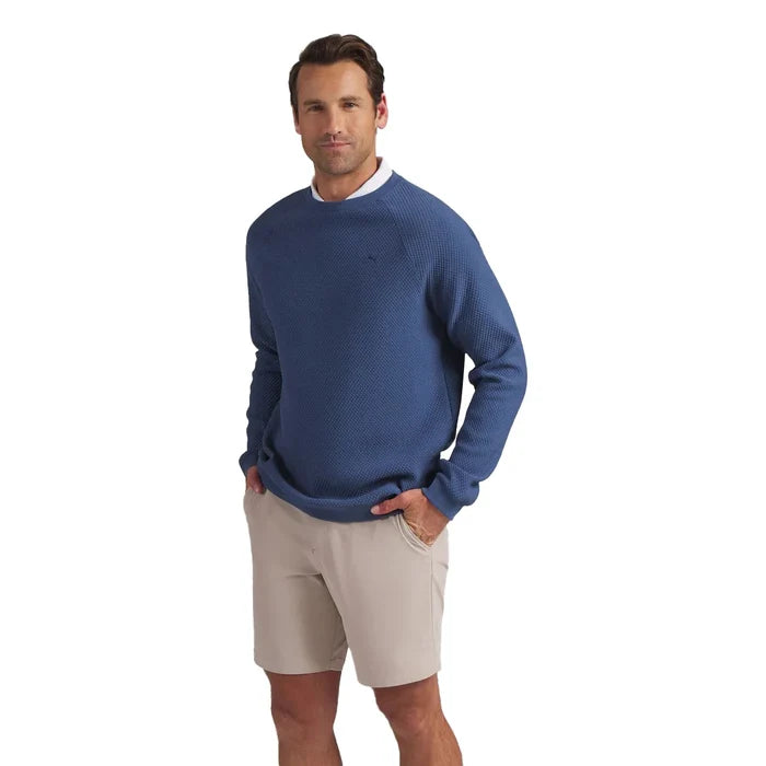 Puma Golf Men's Boulder 2.0 LC Golf Crewneck blue color.