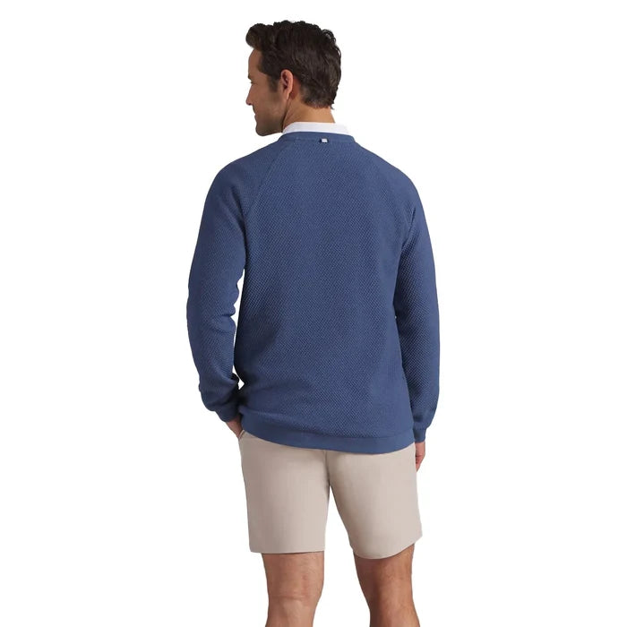 Puma Golf Men's Boulder 2.0 LC Golf Crewneck blue color.