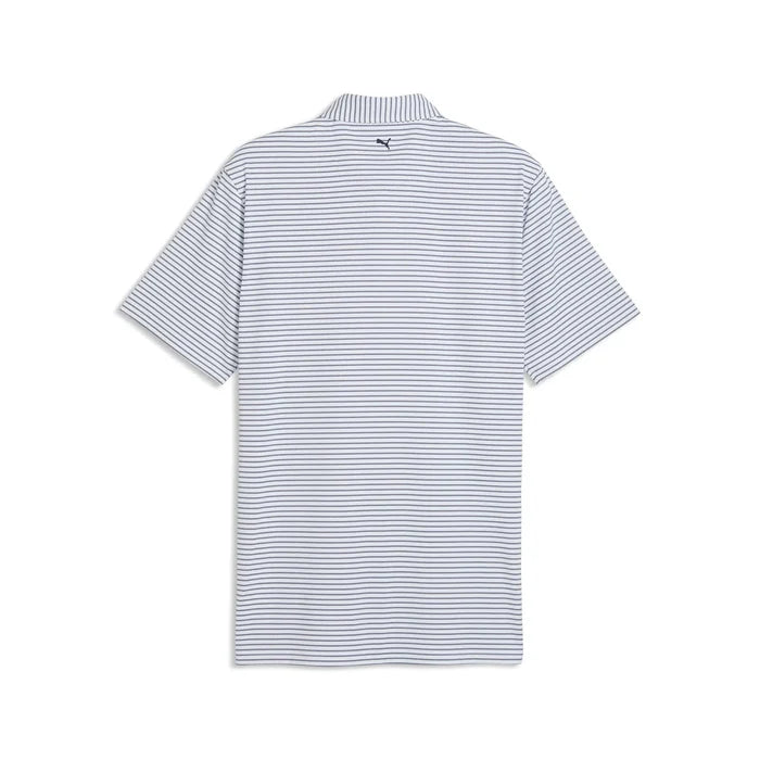 Puma Golf Men's BRRR Stripe Polo White Color.