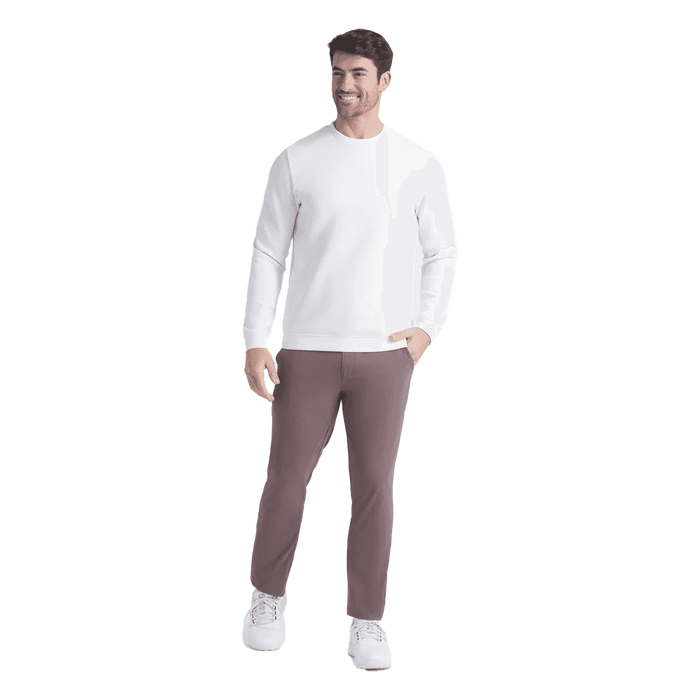 Puma Golf Men's CLOUDSPUN Fleece Crewneck Sweater White color