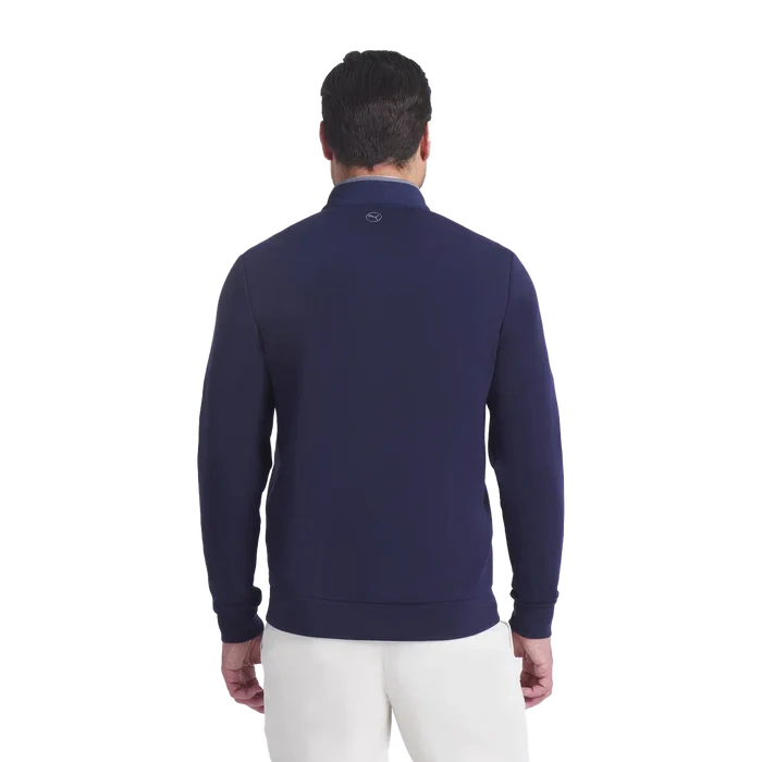 Puma Golf Men's CLOUDSPUN Fleece Hybrid BN Jacket Navy Color