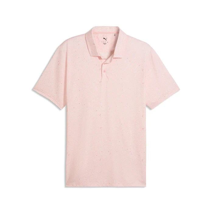 Puma Golf Men's CLOUDSPUN Posy BN Polo  Pink Color
