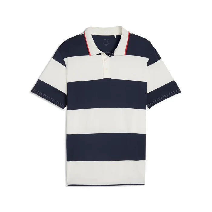 Puma Golf Men's CLOUDSPUN Rugby BN Polo White Color