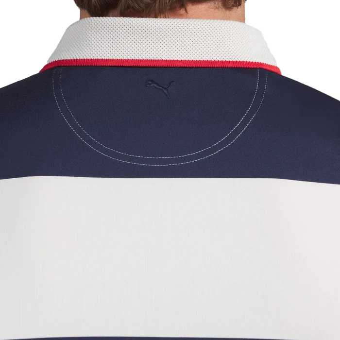 Puma Golf Men's CLOUDSPUN Rugby BN Polo White Color