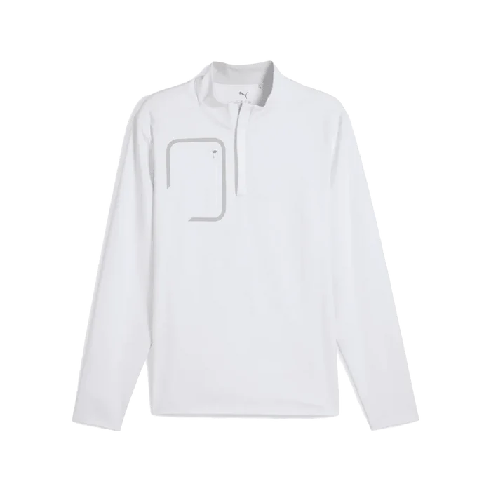 Puma Golf Men's Cloudspun Tech 1/4 ZIP White color