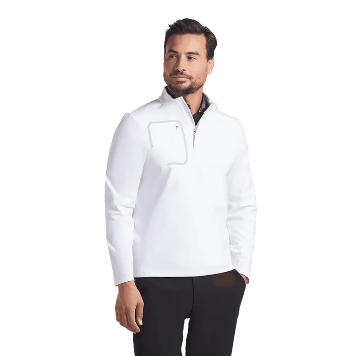 Puma Golf Men's Cloudspun Tech 1/4 ZIP White color