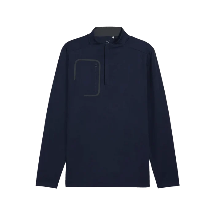 Puma Golf Men's Cloudspun Tech 1/4 ZIP Navy color