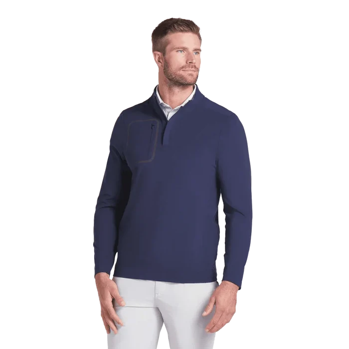 Puma Golf Men's Cloudspun Tech 1/4 ZIP Navy color