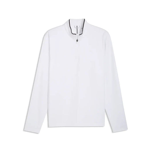 Puma Golf Men's CLOUDSPUN Tech 3D LC 1/4 Zip Jacket White Color