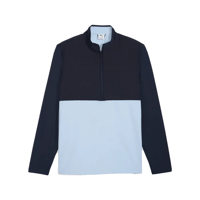 Puma Golf Men's CLOUDSPUN Tech Hybrid 1/2 Zip Golf Jacket Navy color