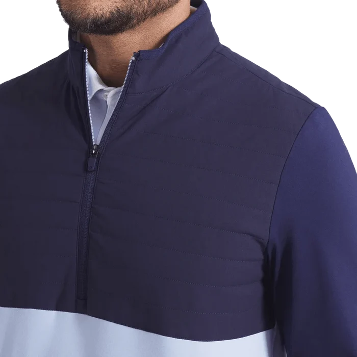 Puma Golf Men's CLOUDSPUN Tech Hybrid 1/2 Zip Golf Jacket Navy color