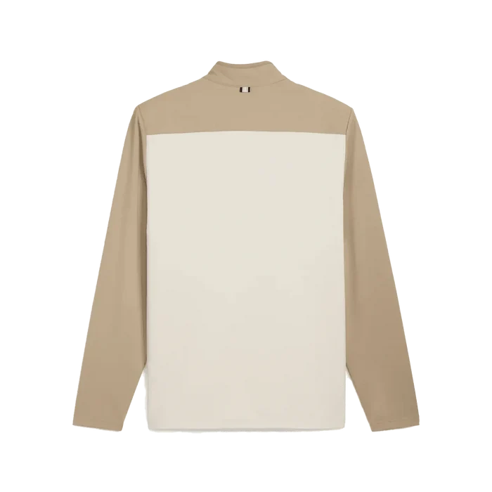 Puma Golf Men's CLOUDSPUN Tech Hybrid 1/2 Zip Golf Jacket Brown color