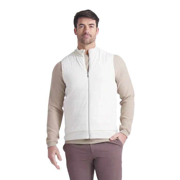Puma Golf Men's Clubhouse Fleece Vest Tan Color