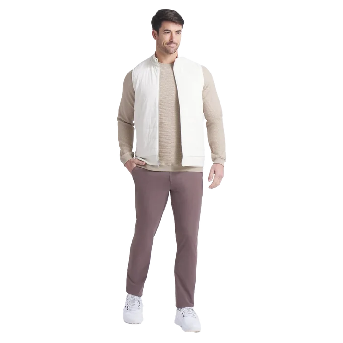 Puma Golf Men's Clubhouse Fleece Vest Tan Color