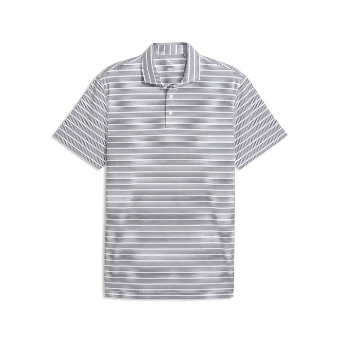 Puma Golf Men's Clubhouse Stripe Golf Polo White Color