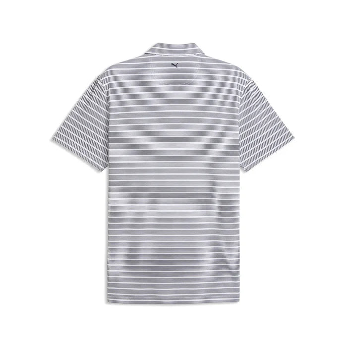 Puma Golf Men's Clubhouse Stripe Golf Polo White Color