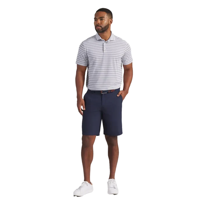 Puma Golf Men's Clubhouse Stripe Golf Polo White Color