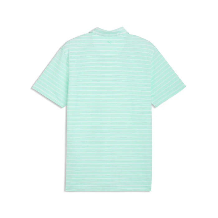 Puma Golf Men's Clubhouse Stripe Golf Polo Green Color