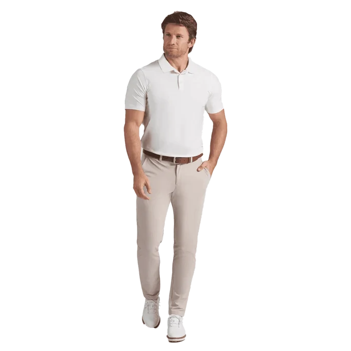 Puma Golf Men's MATTR Check Jacquard BN Polo White color