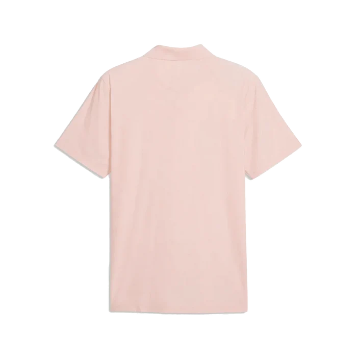 Puma Golf Men's MATTR Check Jacquard BN Polo Pink color
