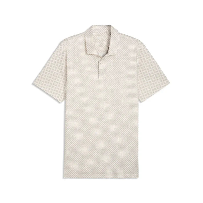 Puma Golf Men's MATTR Clover BN Polo Tan Color