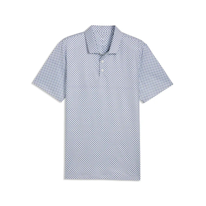Puma Golf Men's MATTR Clover BN Polo White Color