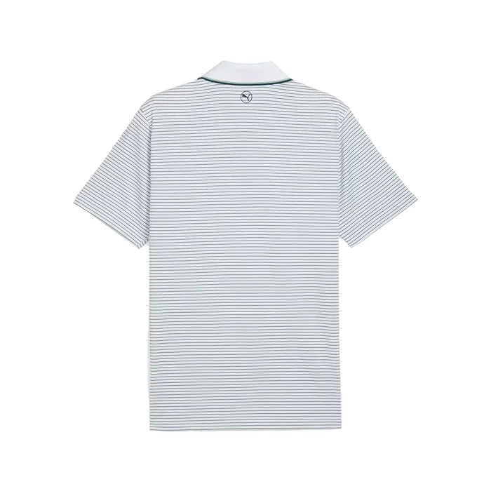 Puma Golf Men's Mattr Elevated Stripe Polo Green Color