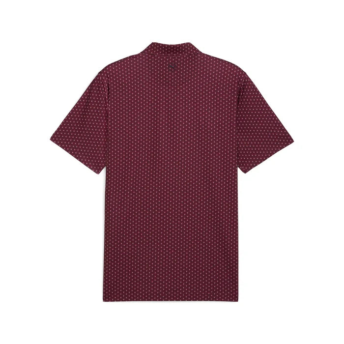 Puma Golf Men's MATTR Lotus Golf Polo Maroon Color