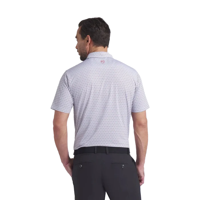Puma Golf Men's MATTR Warning Polo White Color