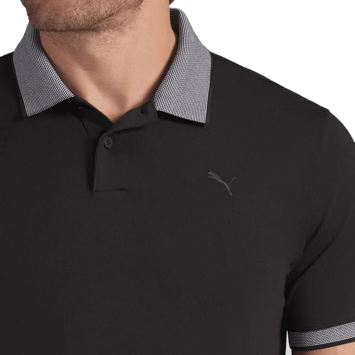 Puma Golf Men's Modalon Crafted LC Polo Black color