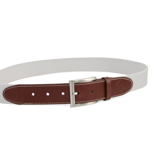 Puma Golf Needlepoint Canvas Belt Gray Color.
