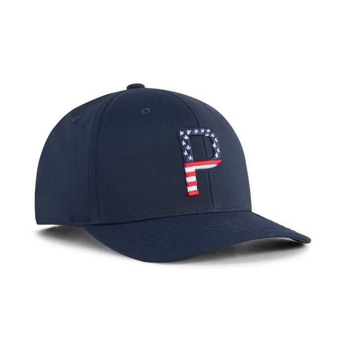 Puma Golf Pars And Stripes 6 Panel Navy Color.