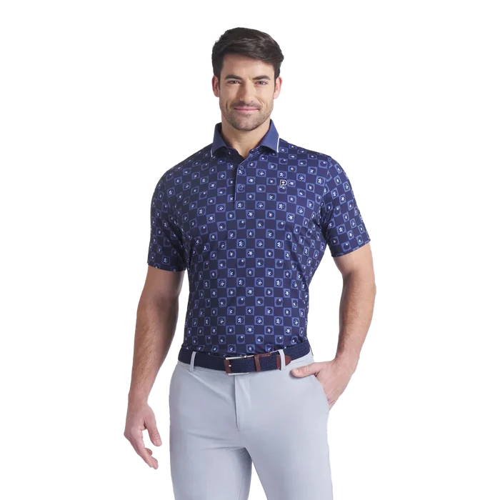 Puma Golf Men's PTC Micro Golf Polo Navy Color
