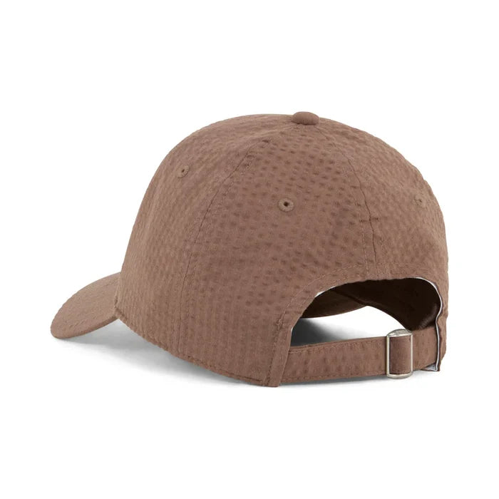 Puma Golf Seersucker Dad Hat Brown Color.