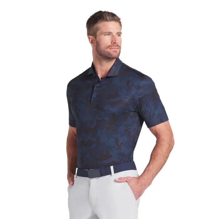 Puma Golf Men's Volition Camo Golf Polo Navy Color.